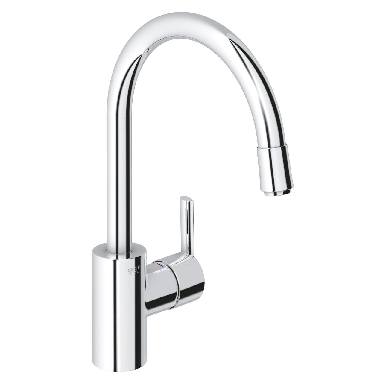 Змішувач для кухні Grohe Feel 32671000 із висувною лійкою Хром (97428) Змішувач для кухні Grohe Feel 32671000 із висувною лійкою Хром (97428)