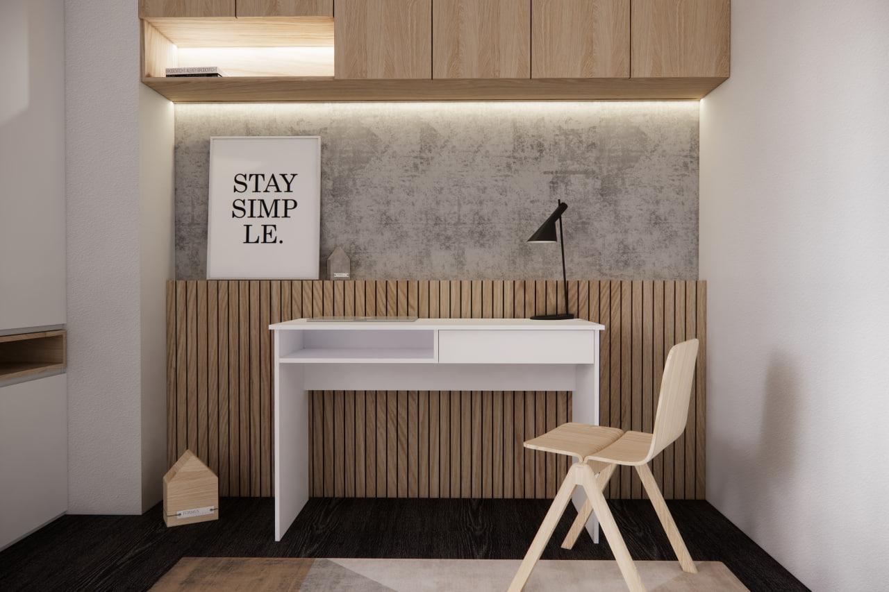 Письменный стол 120х52х80 см (RT1200WHWH)