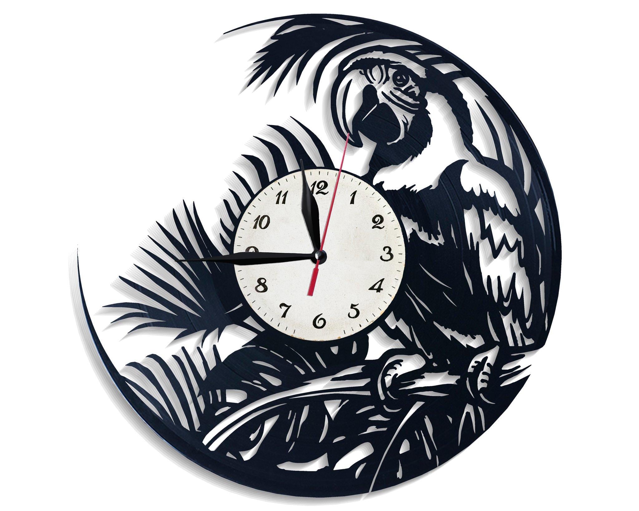 Часы настенные Попугай 2783 из виниловой пластинки