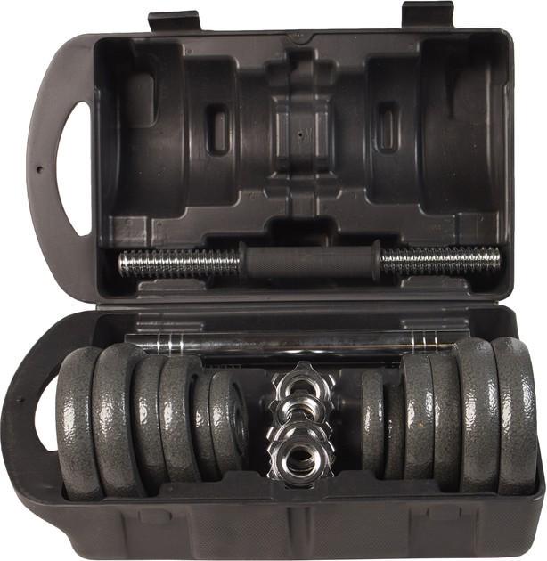 Набір регульованих гантелей TECOFIT 20 кг Чорний (TOP20066195) - фото 3 Набір регульованих гантелей TECOFIT 20 кг Чорний (TOP20066195) - фото 3