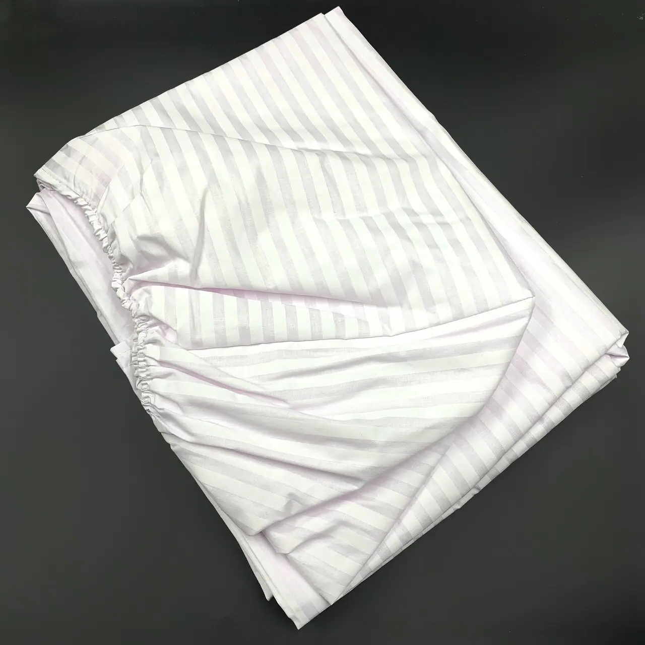 Простынь на резинке Полоски страйп-сатин 160х200 см Белый (S-s3535/WP/x160) Простынь на резинке Полоски страйп-сатин 160х200 см Белый (S-s3535/WP/x160)