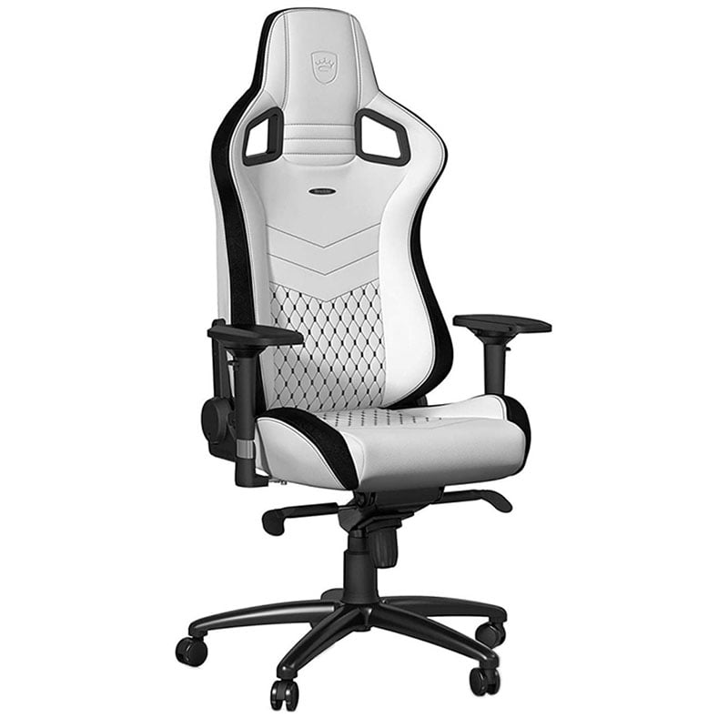 Крісло геймерське Noblechairs EPIC комп'ютерне ергономічне White/Black (23913155)