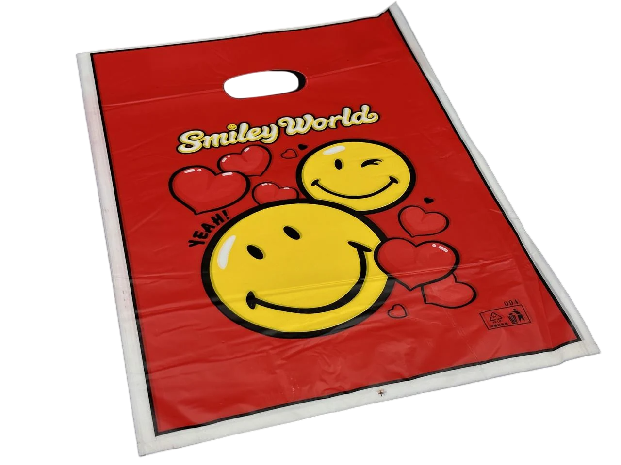 Пакет подарочный полиэтиленовый Smiley World с принтом 35х25 см Красный (BGN-218) Пакет подарочный полиэтиленовый Smiley World с принтом 35х25 см Красный (BGN-218)