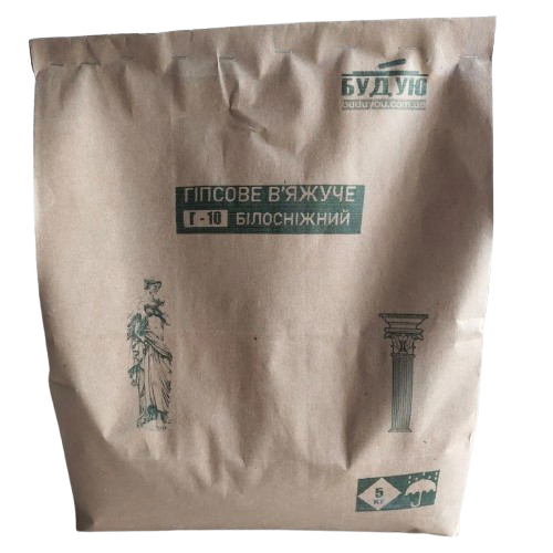 Гипс Г-10 белый мешок 5 кг (29633462)