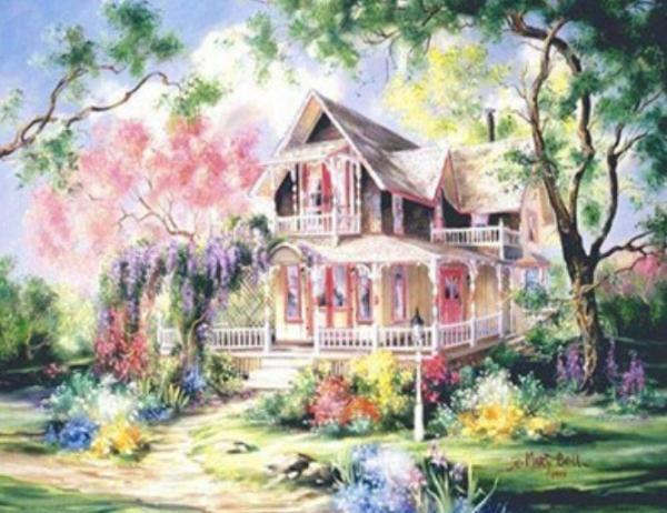 Картина по номерам Josef Otten Деревенская Домик 40х50 см в термопакете (9219EPH_O-mt)