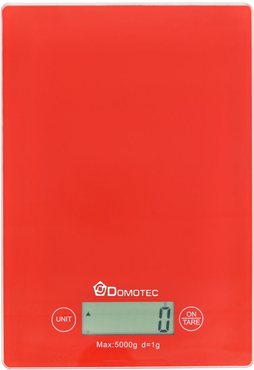 Ваги кухонні електронні Domotec MS-912 5 кг Red (3_00640)