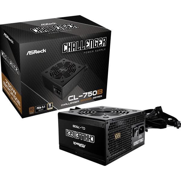 Блок живлення ASRock Challenger CL-750B 750W ATX 80+ Bronze Retail (28745654) - фото 5 Блок живлення ASRock Challenger CL-750B 750W ATX 80+ Bronze Retail (28745654) - фото 5