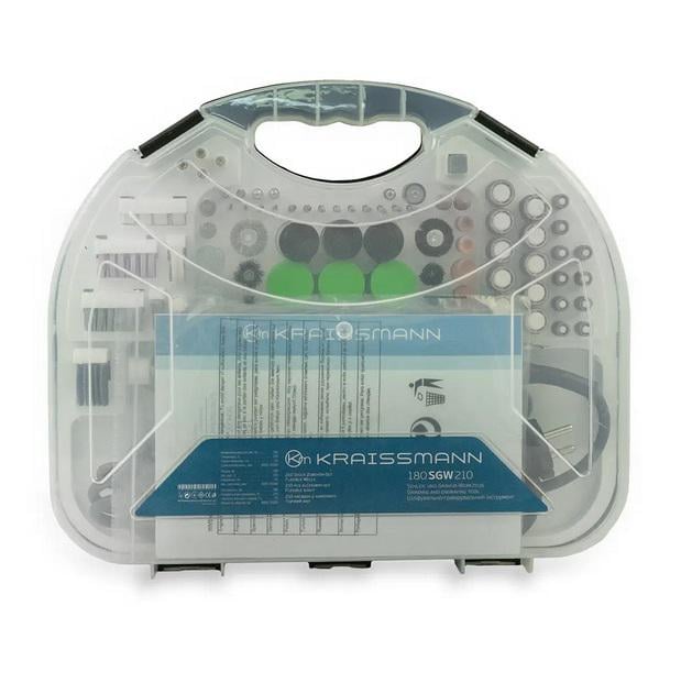 Гравер KRAISSMANN 180 SGW 210 гнучкий вал/кейс/насадки (1506764648) - фото 3 Гравер KRAISSMANN 180 SGW 210 гнучкий вал/кейс/насадки (1506764648) - фото 3