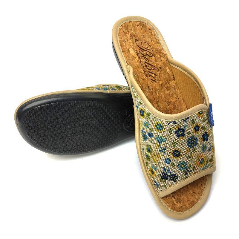 Тапочки домашние женские БЕЛСТА на корковой подошве 166 p. 36 23 см