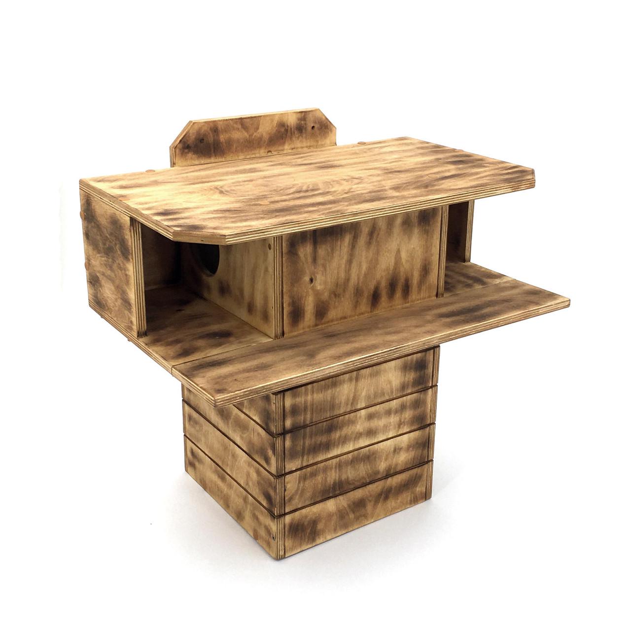 Домик для белок из дерева Монго Бенгала (ДДБ-001827) - фото 5 Домик для белок из дерева Монго Бенгала (ДДБ-001827) - фото 5