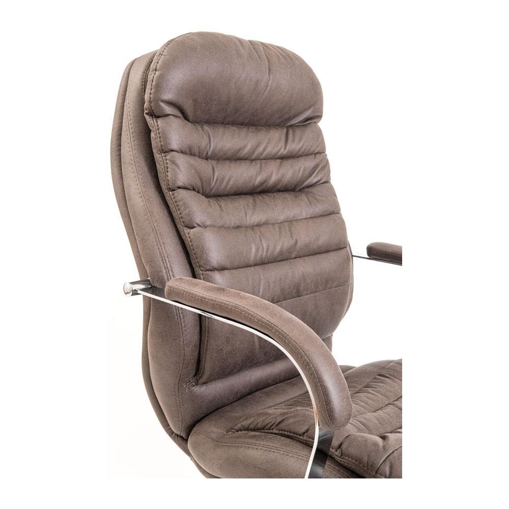 Крісло офісне комп'ютерне Valencia Ameli Хром М1 Tilt Коричневий - фото 6