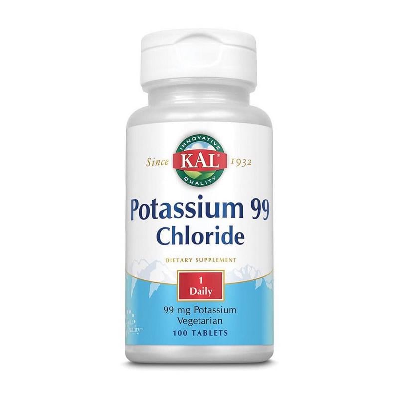 Калий хлорид KAL Potassium 99 Chloride 100 табл.