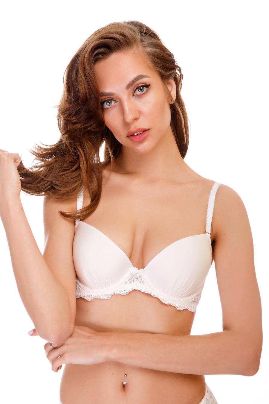Бюстгальтер с уплотненной чашкой Dimanche Lingerie 75D Шампань (44633)