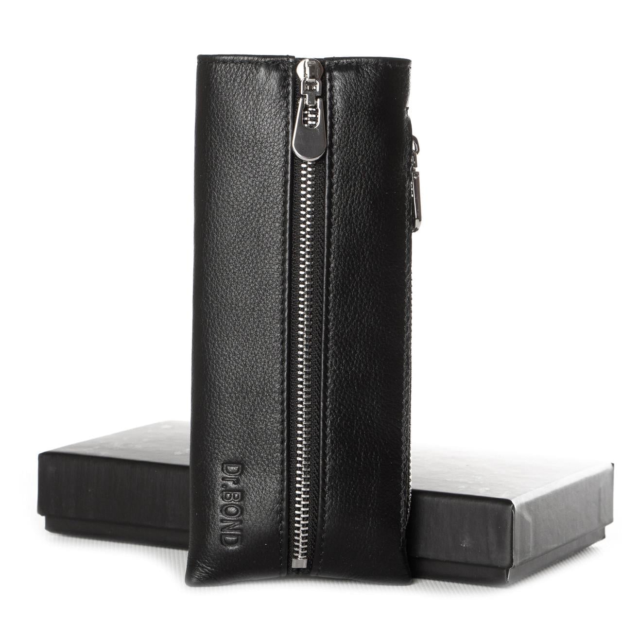 Ключниця для ключів Dr. Bond натуральна шкіра Чорний (M3048 black)