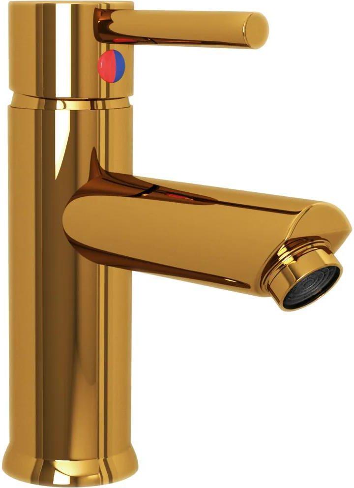 Смеситель для умывальника vidaXL Золотой (149067)