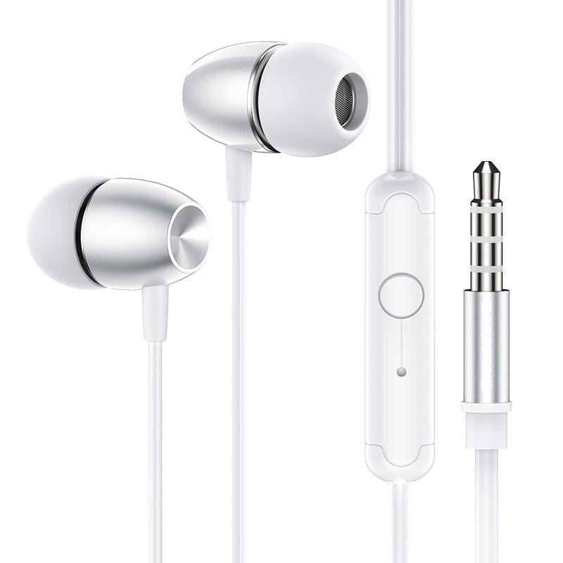 Наушники проводные вакуумные Borofone BM57 с микрофоном Silver