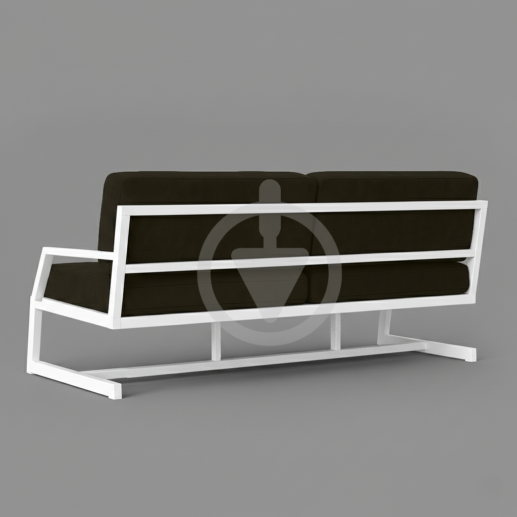 Диван металевий AVVS tech Атлас вуличний лофт рогожка з підлокотниками 126 см Коричневий/Білий (30222772) - фото 3 Диван металевий AVVS tech Атлас вуличний лофт рогожка з підлокотниками 126 см Коричневий/Білий (30222772) - фото 3