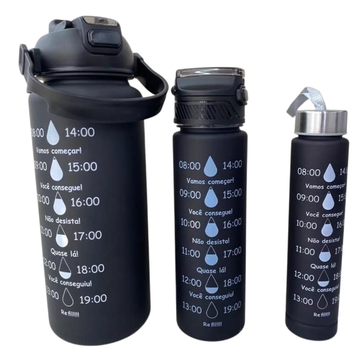 Набор спортивных бутылок для воды Beautiful Sport 3в1 280/800/2000 мл (35 PB)