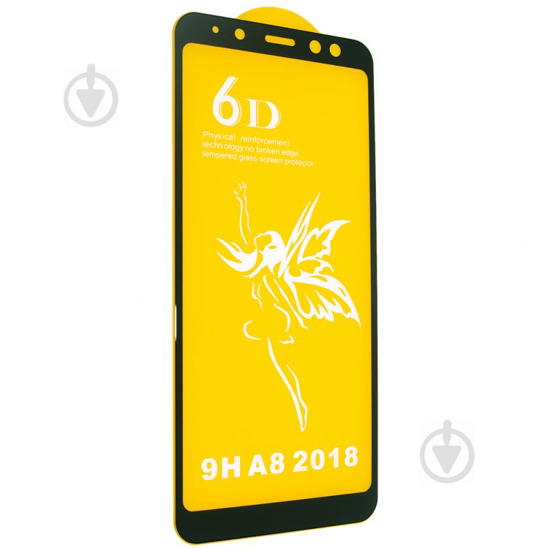 Защитное стекло 6D Premium Glass 9H Full Glue для Samsung A8 2018 A530 Black (00005830)