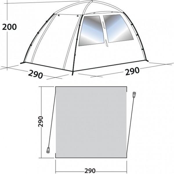 Палатка Easy Camp Daytent Granite Grey - фото 2