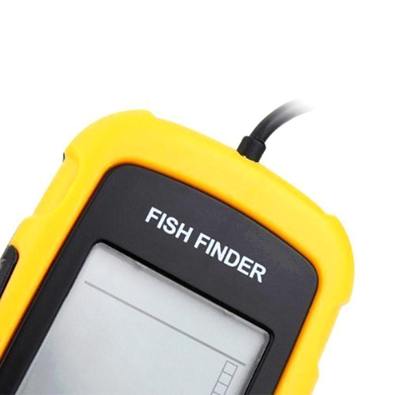 Ехолот рибальський портативний Fish Finder до 100 м Чорно-жовтий (4635458) - фото 6