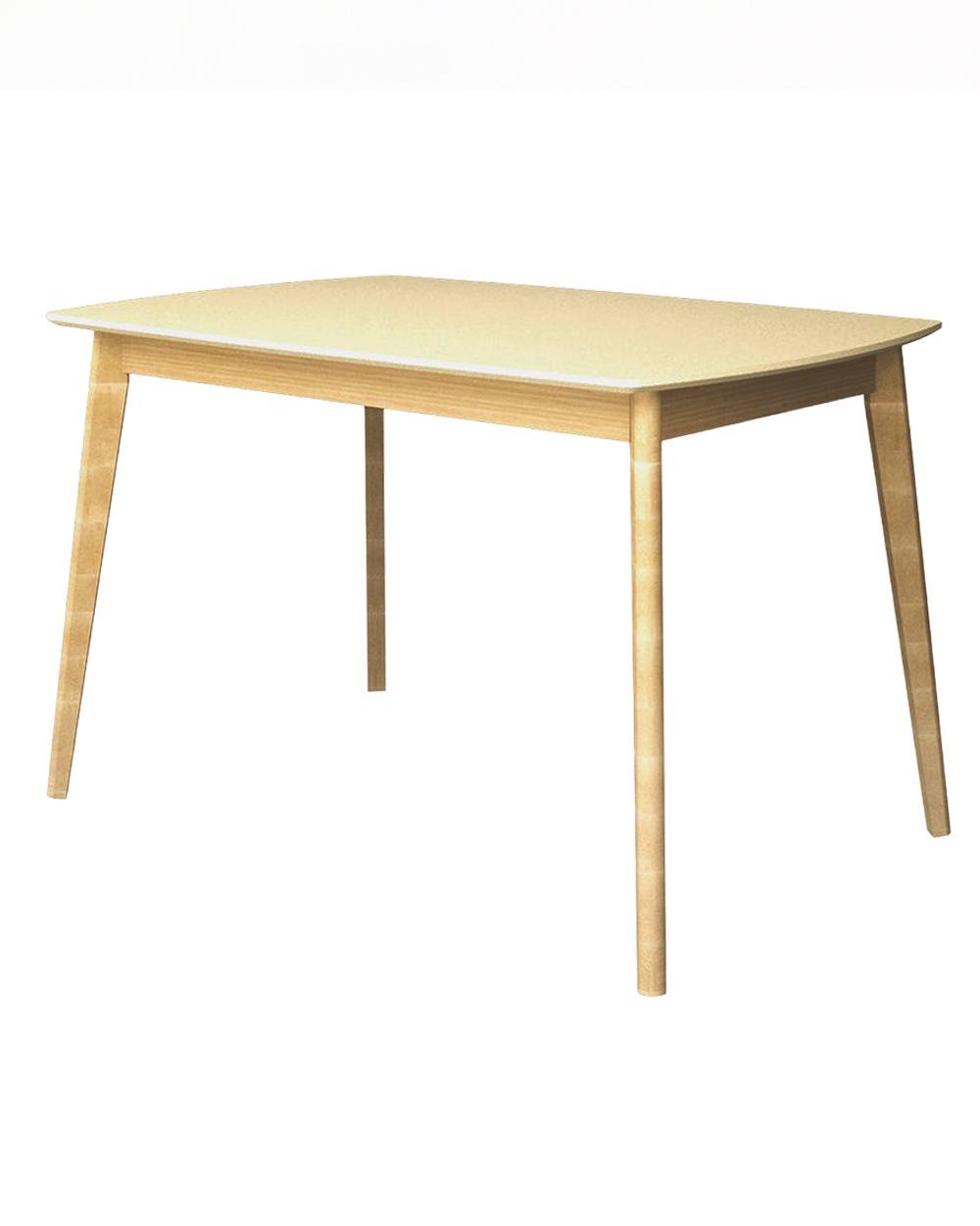 Обеденный стол AVVS Exen Loft прямоугольный 120х80 см Кремовый/Дерево (EXENCR)