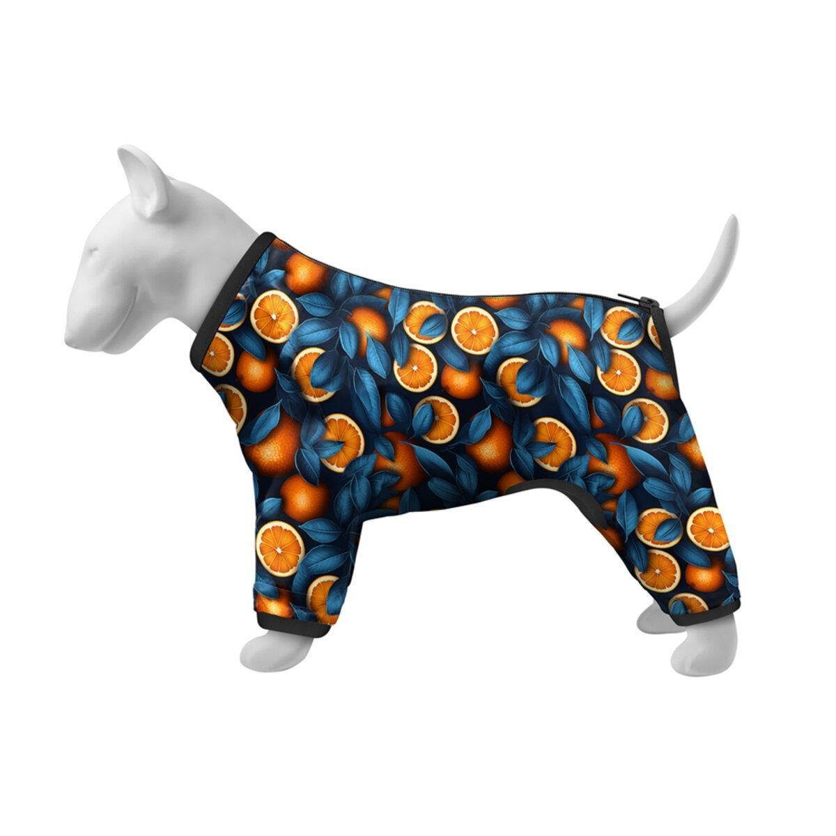Ветровка для собак Waudog Clothes Апельсины S40 56-59х37-40 см (391-4054 Col)