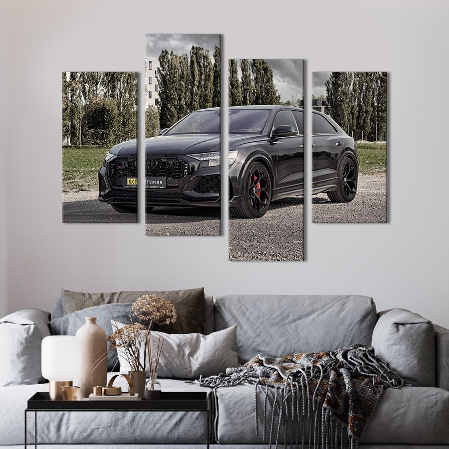Картина на полотні Audi RS Q8 статус автомобіля 89x56 см (1376-42)