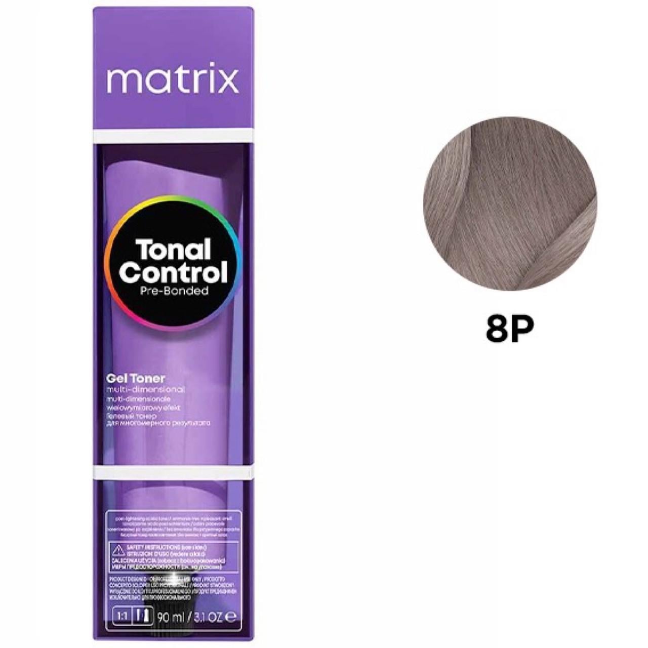Тонер-краска гелевый на кислотной основе Matrix Tonal Control Pre-Bonded Acidic Gel Toner 8P Блондин жемчужный 90 мл Тонер-краска гелевый на кислотной основе Matrix Tonal Control Pre-Bonded Acidic Gel Toner 8P Блондин жемчужный 90 мл