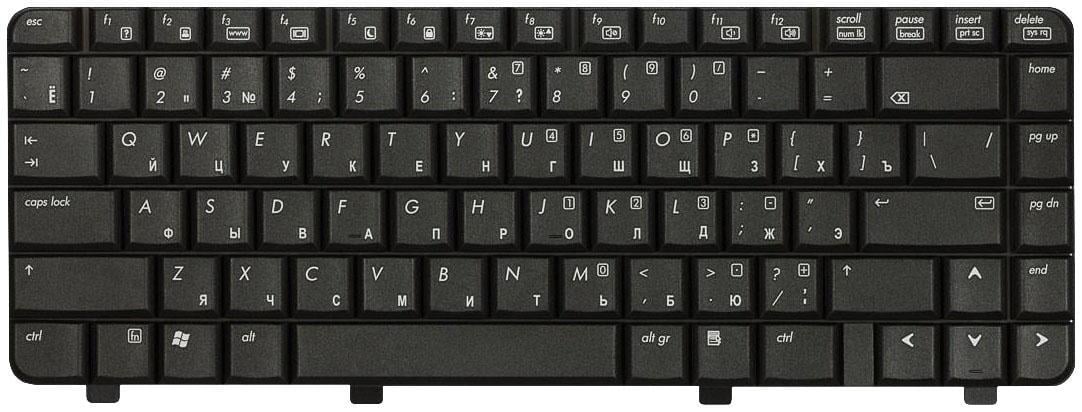 Клавиатура для ноутбука HP 500/510/520 Black