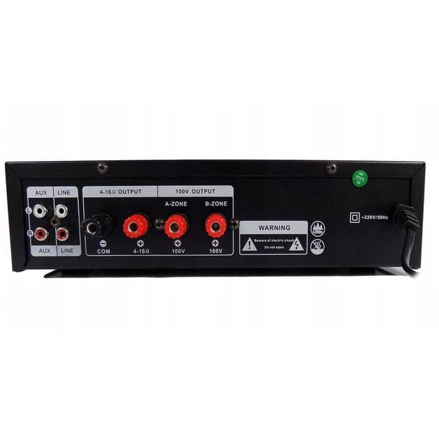 Усилитель мощности звука UKC AMP PA-333 Bluetooth 4.0 двухканальный Black (607795) - фото 2