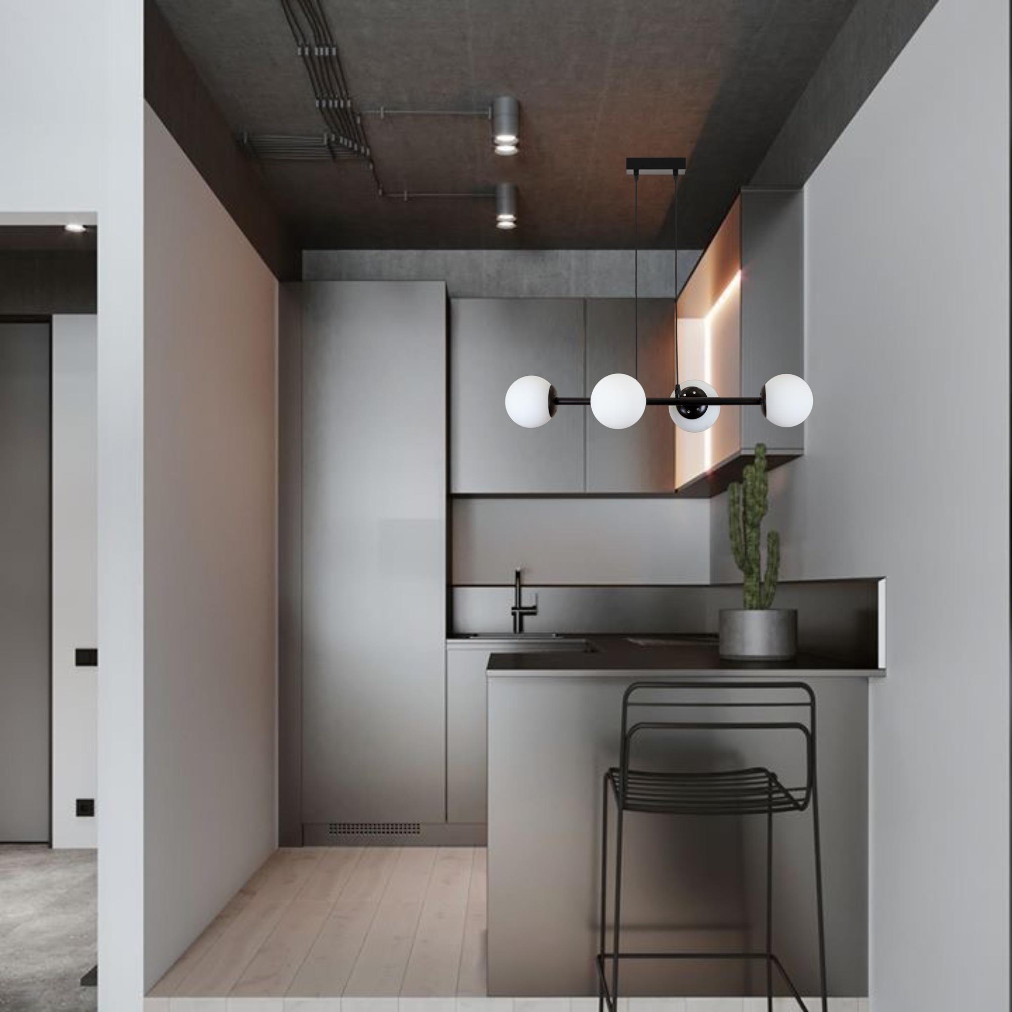 Люстра подвесная современная Modern Luxe (52-9909-4 BK+WH) - фото 5 Люстра подвесная современная Modern Luxe (52-9909-4 BK+WH) - фото 5