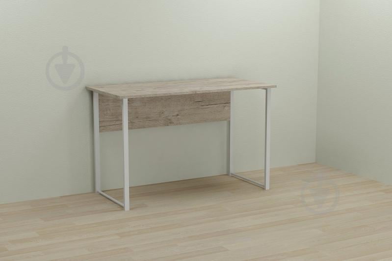 Компьютерный стол Ferrum-decor Курт 75x100x60 белый ДСП Дуб Шервуд 16мм