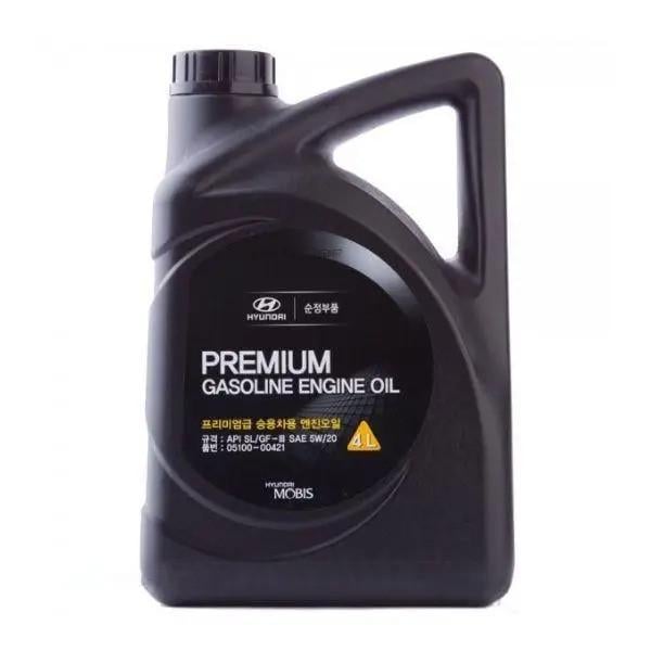 Моторное масло Mobis Premium Gasoline SL 5W-20 4 л (0510000421)