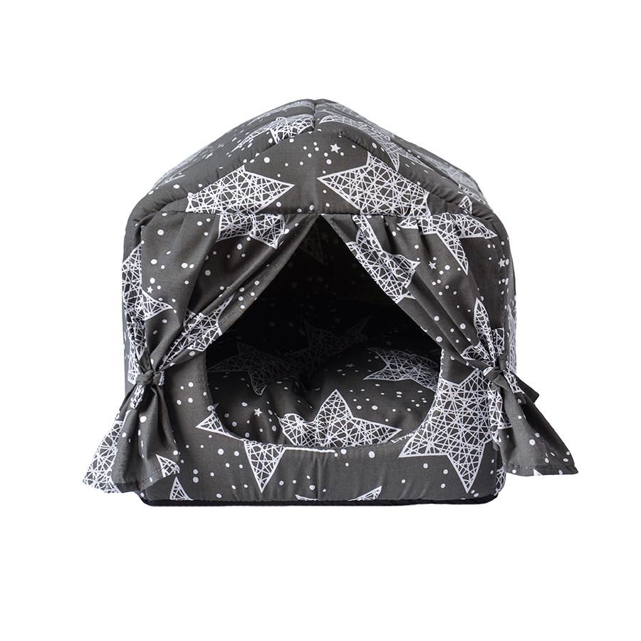 Лежак от Джека Фелидж ткань бязь Белые звезды №2 Серый (2660712001)