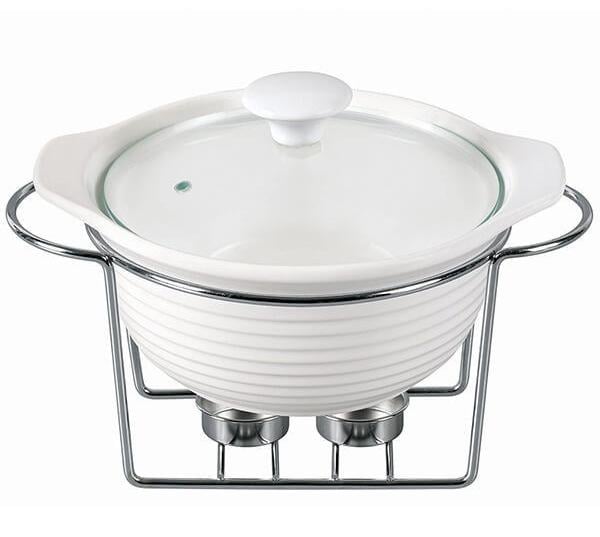 Марміт Kamille Food Warmer керамічна каструля 2,4 л Ø 28 см з підігрівом (KM-6401)