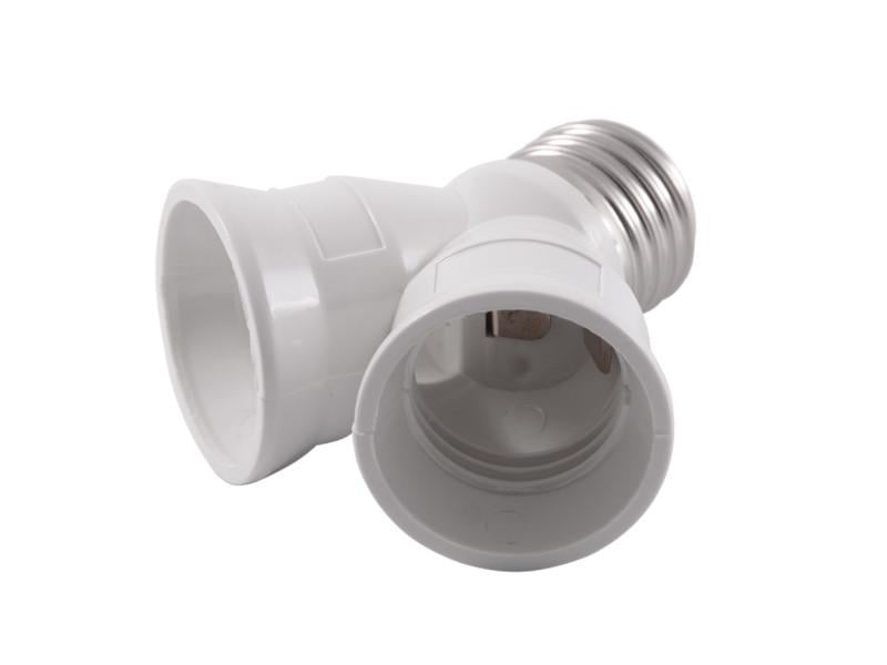 Патрон-перехідник Lemanso LM122 з E27 до E27+E27 (2x150Вт макс.)