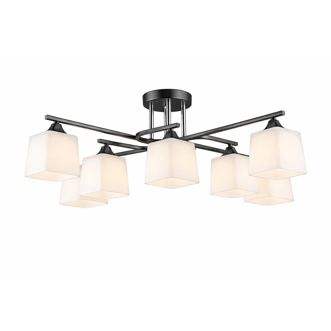 Люстра стельова SIRIUS B N6194/8BK+CH на 8 плафонів чорного (2899883820)