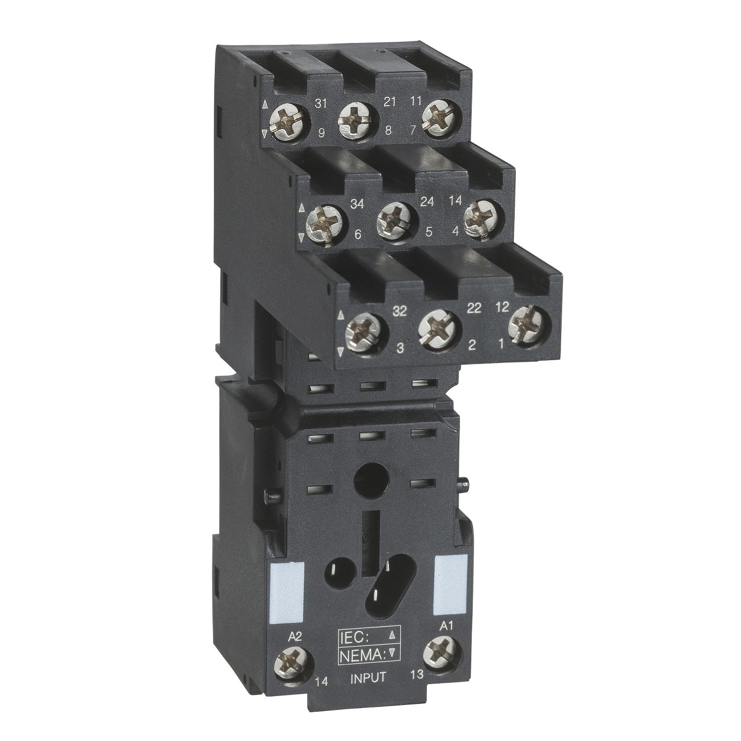 Колодка Schneider Electric Harmony 10A 3к 250V AC RXM для проміжного реле (RXZE2S111M)
