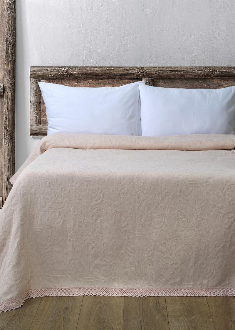 Покривало Lotus Impress жаккард-Monro 220х240 см Пудровий (21315)