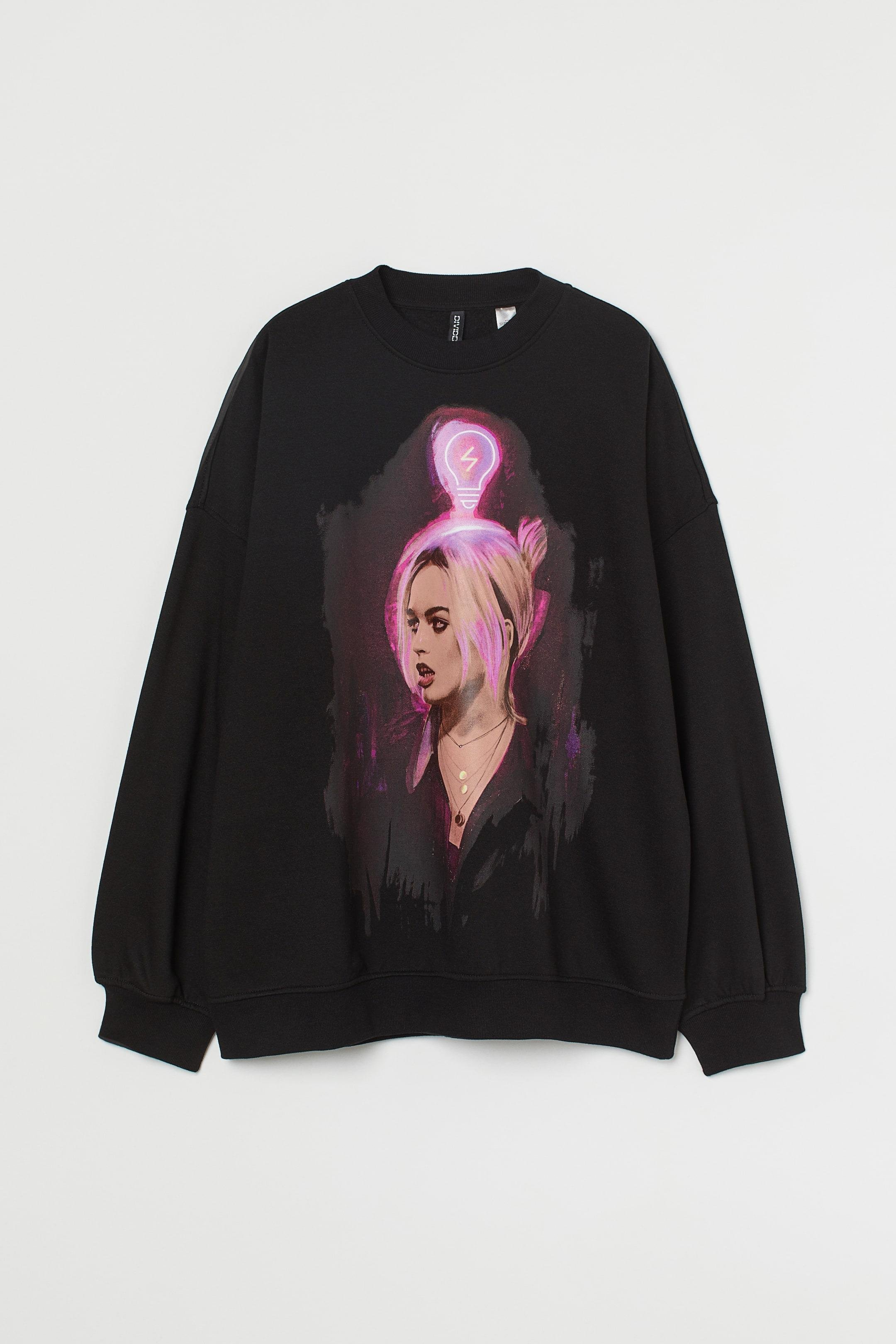 Світшот H&M S Чорний принт (Е1807999093)