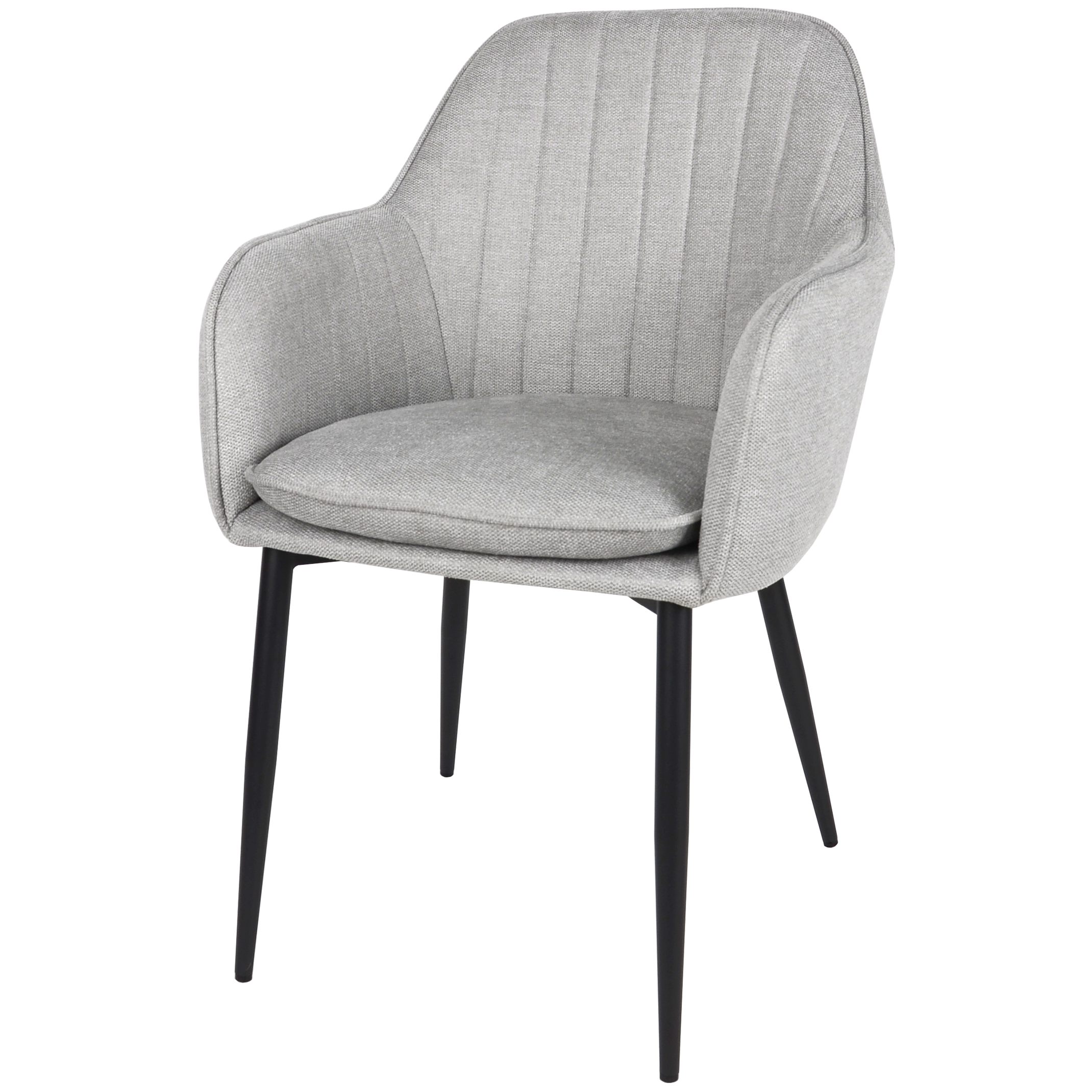 Стілець Intarsio Emily Чорний/Світло-сірий - фото 1 Стілець Intarsio Emily Чорний/Світло-сірий - фото 1