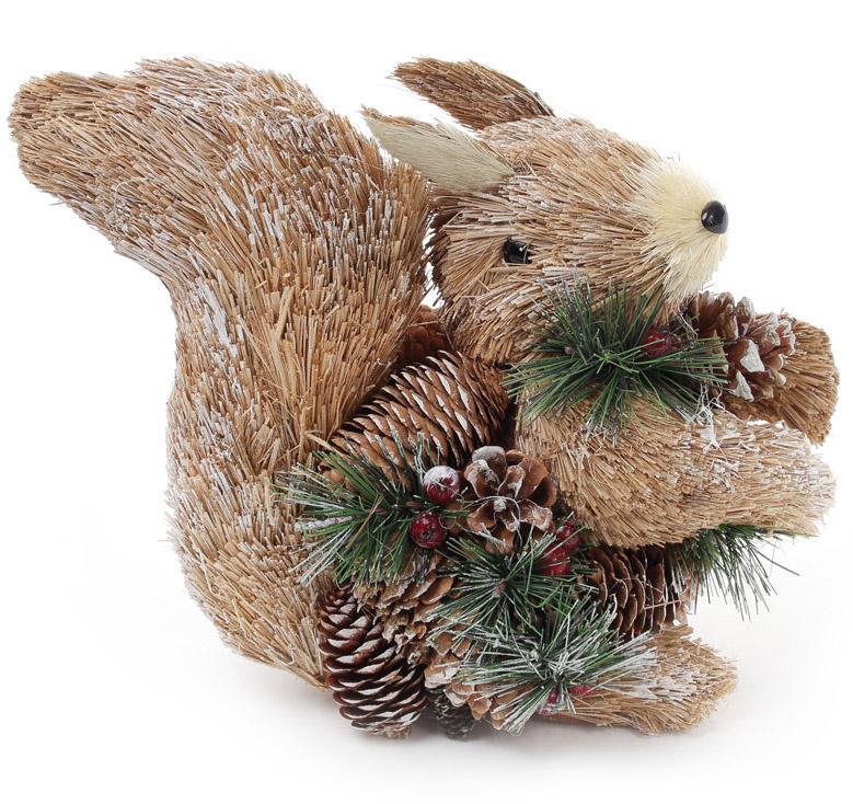 Игрушка декоративная Белочка 25 см