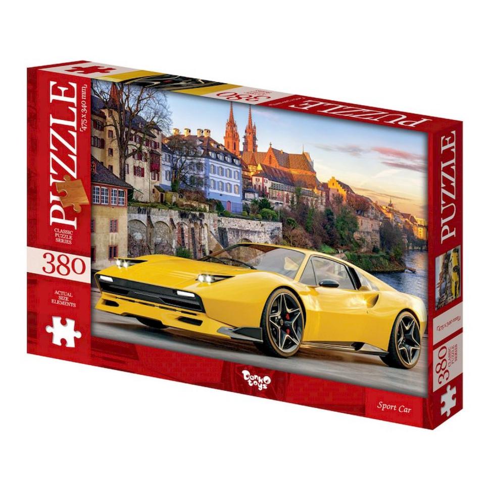 Пазлы классические Danko Toys Желтая машина 380 эл. Желтый (IP-177-P-297)
