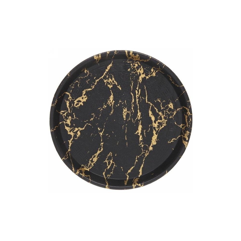 Поднос пластик Marble d35 см (R93025)