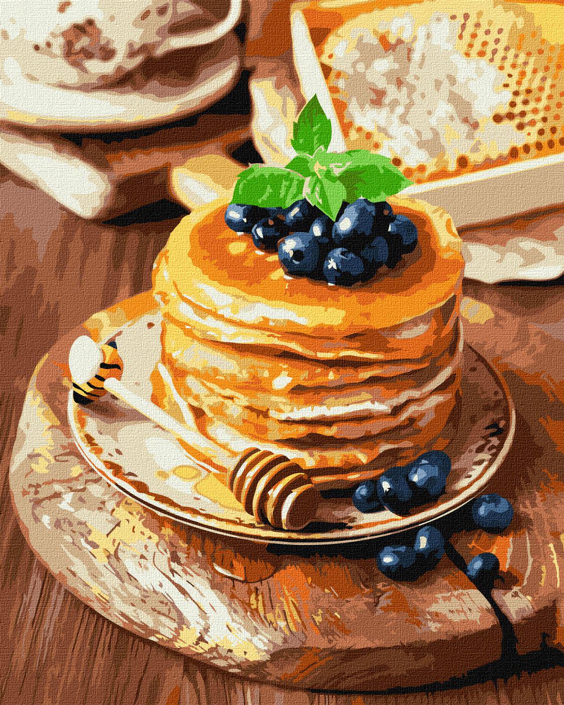 Картина по номерам Идейка Медовые панкейки (KHO5638)