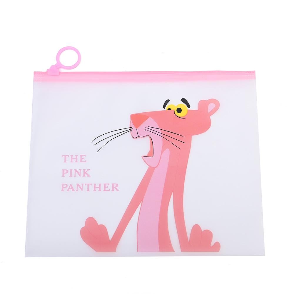 Папка-пенал з бігунком Tne Pink Panther surprised Рожева пантера А5 Різнокольоровий/Прозорий