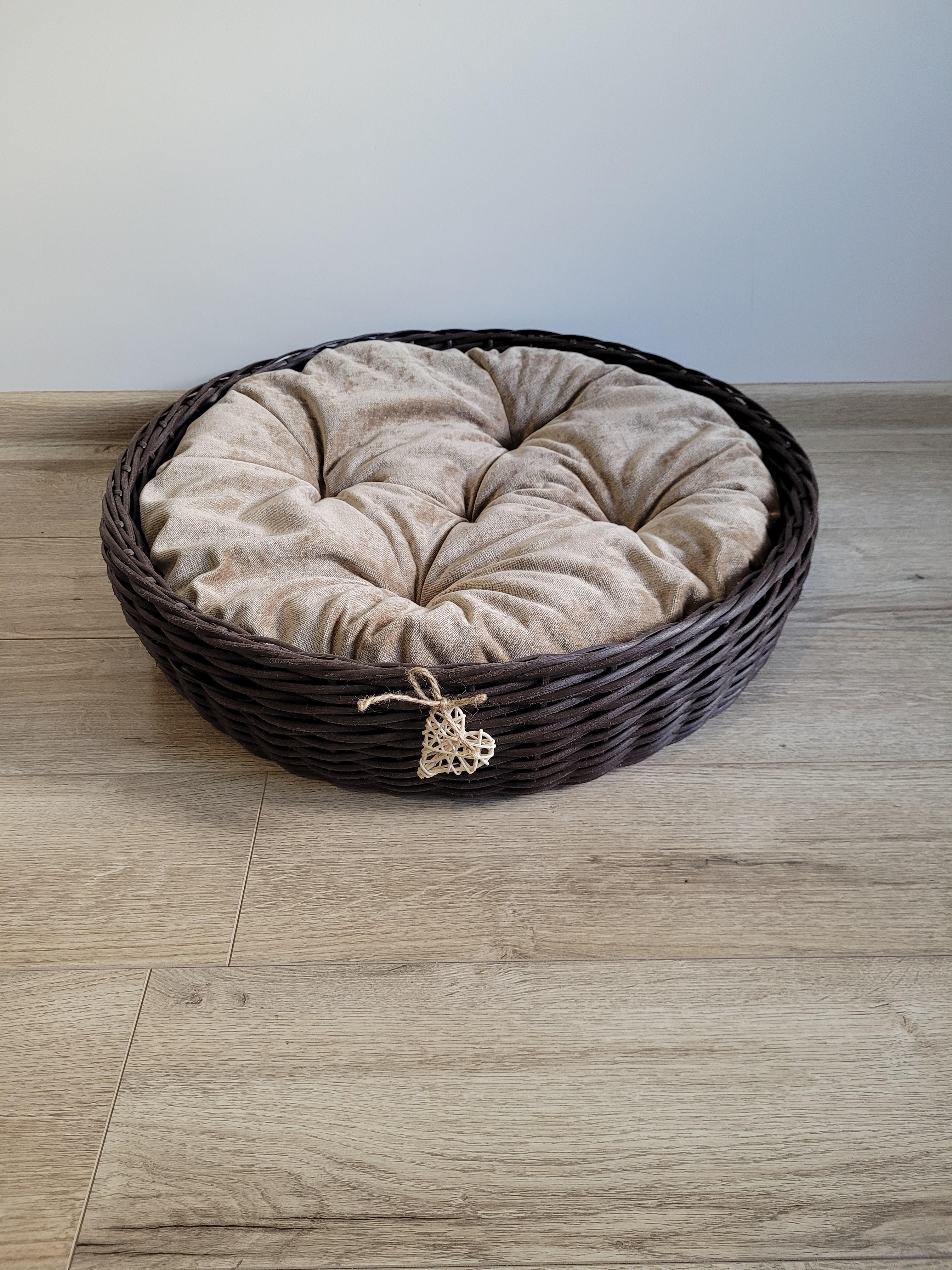 Лежак для животных из искусственного ротанга ручной работы M Венге (331006) - фото 3 Лежак для животных из искусственного ротанга ручной работы M Венге (331006) - фото 3