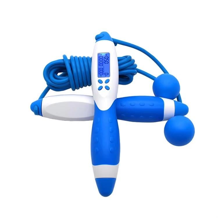 Скакалка умная цифровая с электронным счетчиком регулируемая Синий (2371988862) - фото 1 Скакалка умная цифровая с электронным счетчиком регулируемая Синий (2371988862) - фото 1