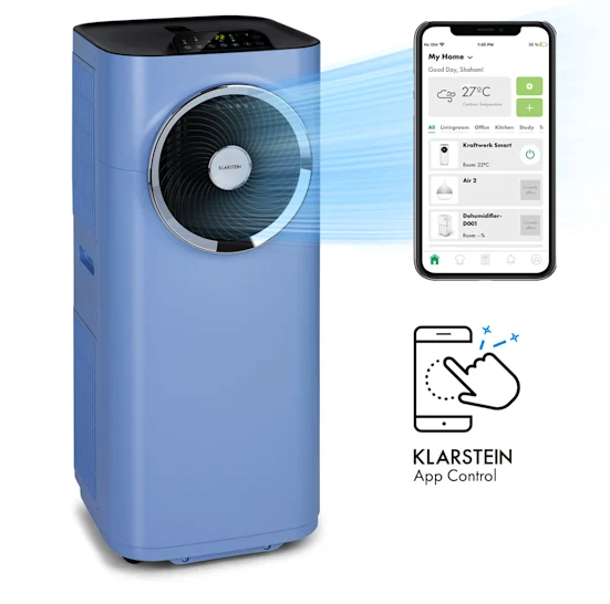 Кондиционер напольный KLARSTEIN Kraftwerk Smart 12K 3в1 3,4 кВт (10035739) Кондиционер напольный KLARSTEIN Kraftwerk Smart 12K 3в1 3,4 кВт (10035739)